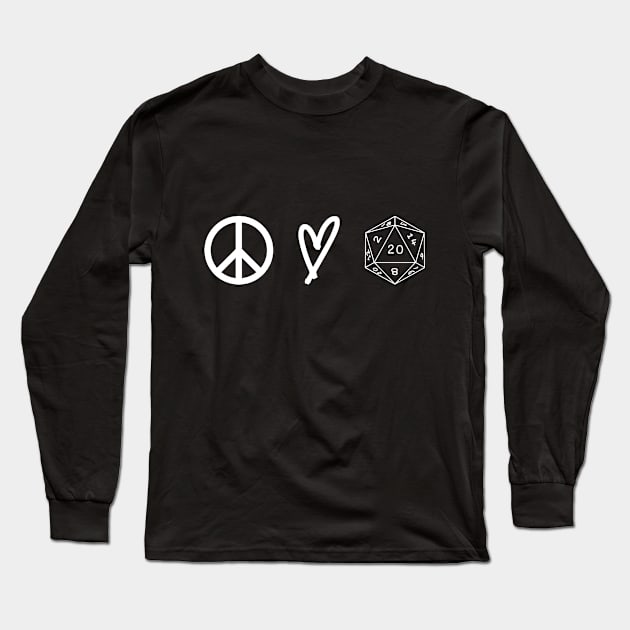 Peave, Love, Crit Long Sleeve T-Shirt by TalesfromtheFandom